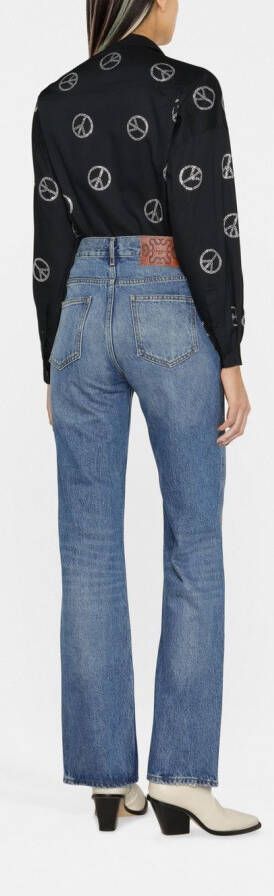 SANDRO High waist jeans Blauw