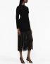 SANDRO Midi-jurk met hoge hals Zwart - Thumbnail 3