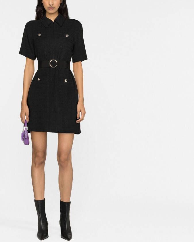 SANDRO Mini-jurk met ceintuur Zwart