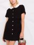 SANDRO Mini-jurk met contrasterende kraag Zwart - Thumbnail 5