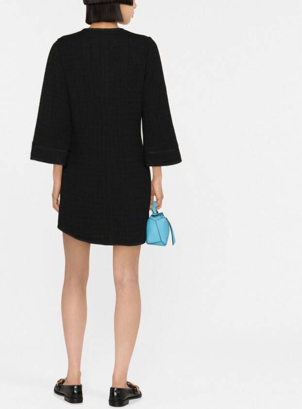 SANDRO Tweed mini-jurk Zwart