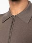 SANDRO Poloshirt met rits Bruin - Thumbnail 5