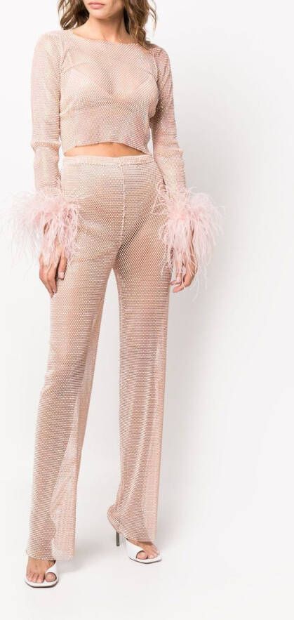 Santa Brands Broek verfraaid met stras Roze