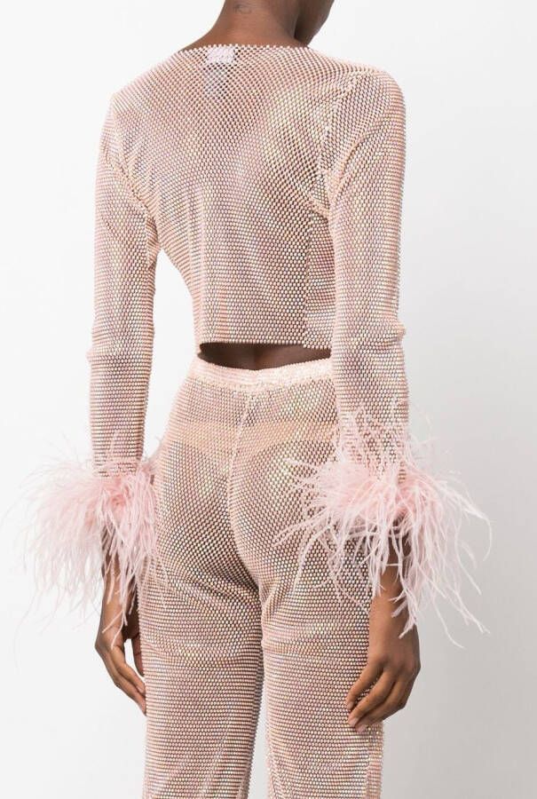 Santa Brands Cropped top Roze