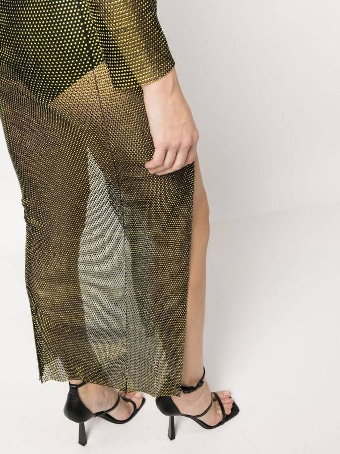 Santa Brands Maxi-jurk verfraaid met stras Zwart