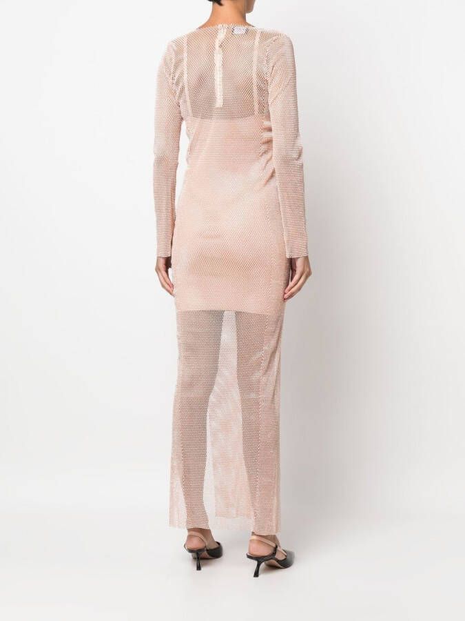 Santa Brands Maxi-jurk verfraaid met stras Roze