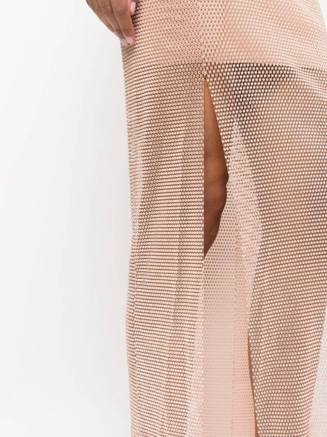 Santa Brands Maxi-jurk verfraaid met stras Roze