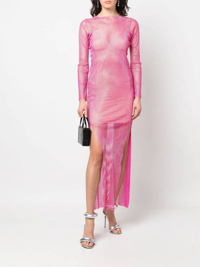 Santa Brands Maxi-jurk verfraaid met strass Roze