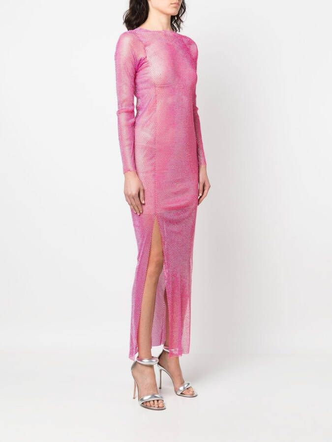 Santa Brands Maxi-jurk verfraaid met strass Roze