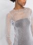 Santa Brands Maxi-jurk verfraaid met strass Zilver - Thumbnail 3