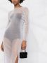 Santa Brands Maxi-jurk verfraaid met strass Zilver - Thumbnail 5