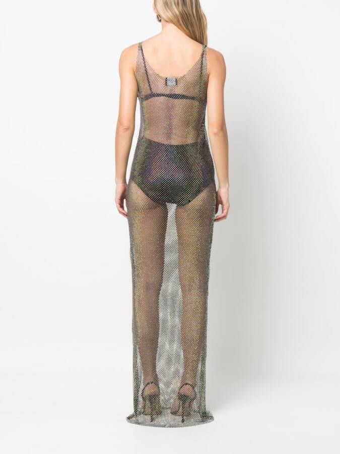 Santa Brands Maxi-jurk verfraaid met strass Zwart
