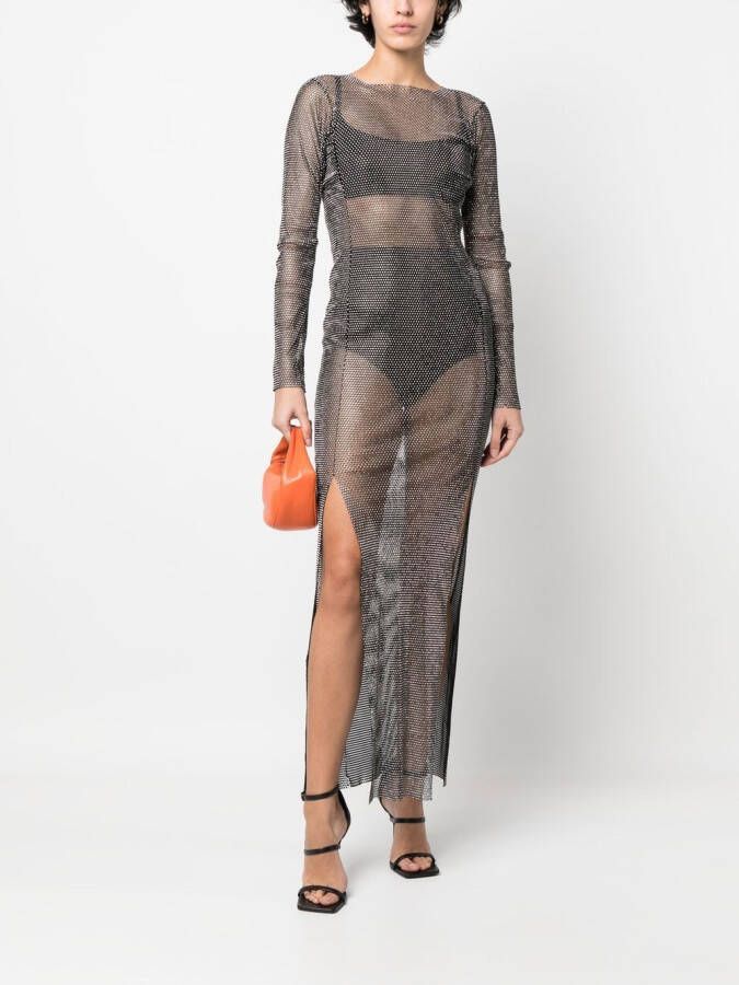 Santa Brands Verfraaide maxi-jurk Zwart