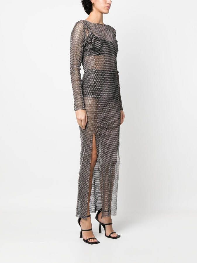 Santa Brands Verfraaide maxi-jurk Zwart