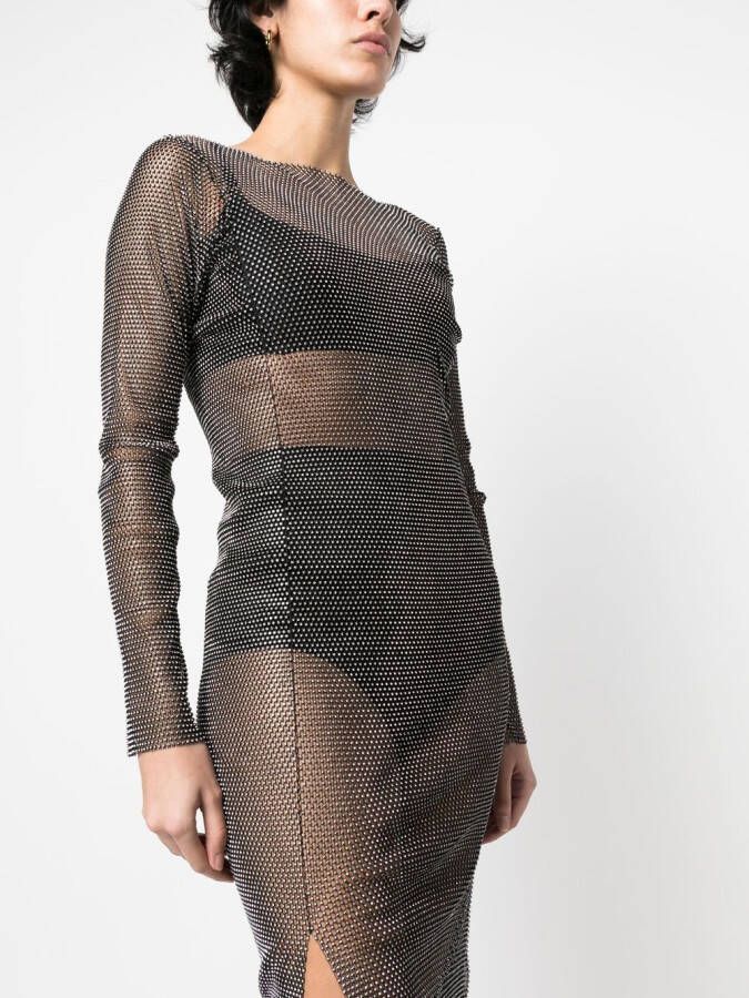 Santa Brands Verfraaide maxi-jurk Zwart