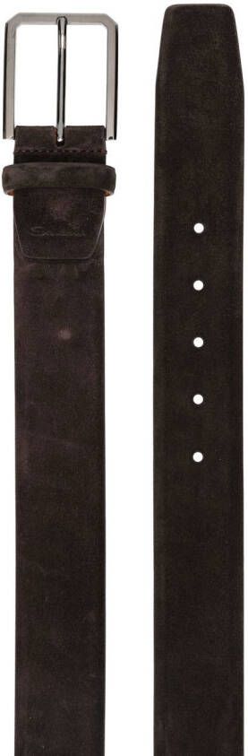 Santoni Suède riem Bruin