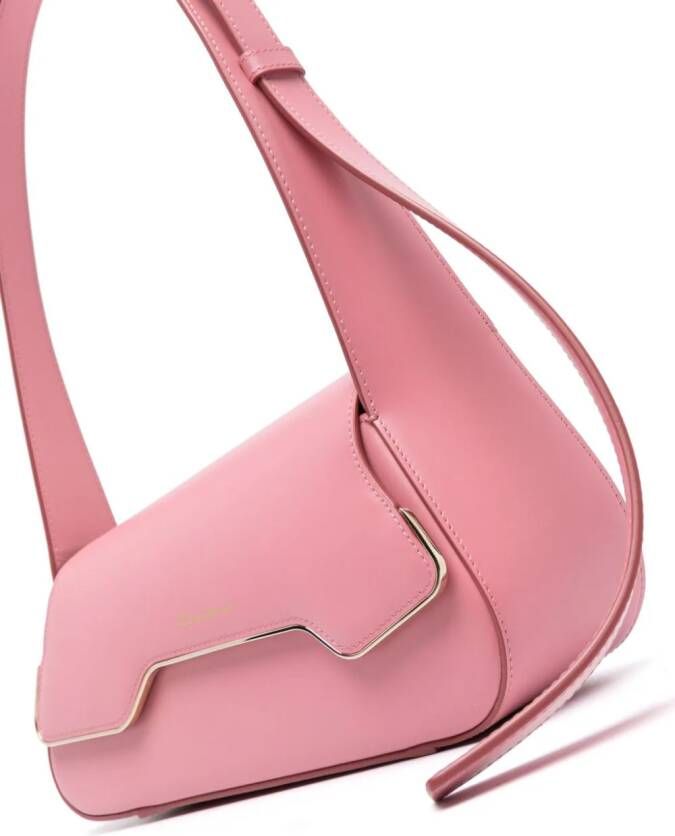 Santoni The Pluto leren schoudertas Roze