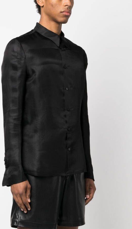SAPIO Overhemd met kraag Zwart
