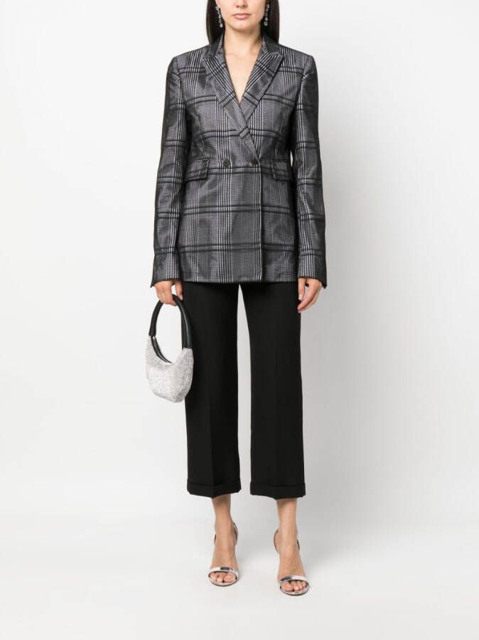 SAPIO Geruite blazer Zwart