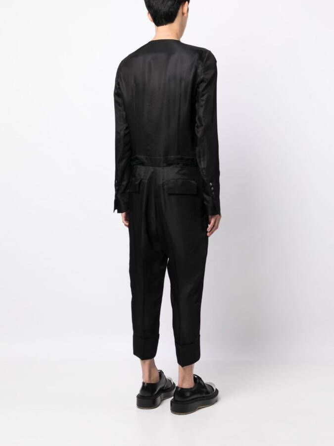 SAPIO Satijnen jumpsuit Zwart