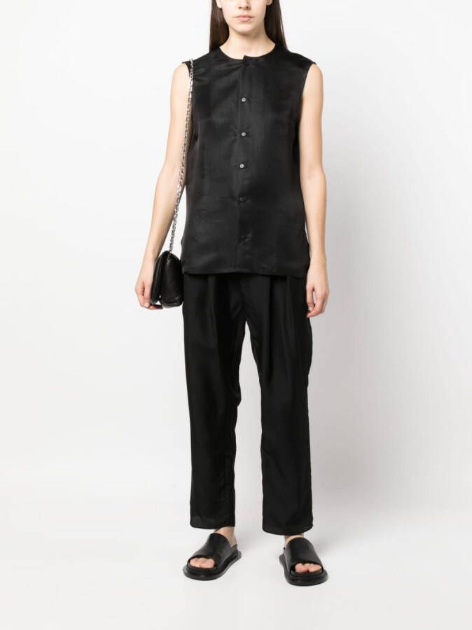 SAPIO Mouwloos shirt Zwart