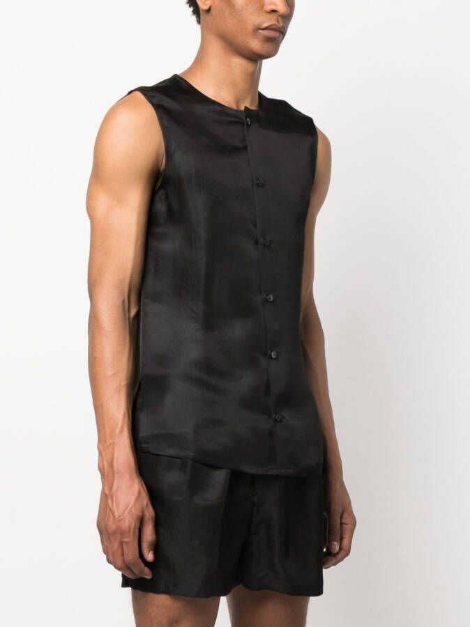SAPIO Mouwloos shirt Zwart
