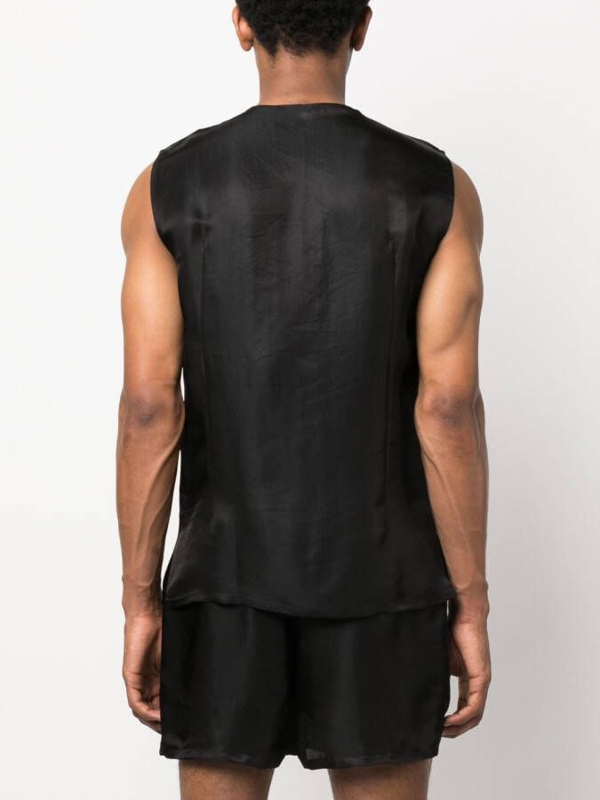 SAPIO Mouwloos shirt Zwart