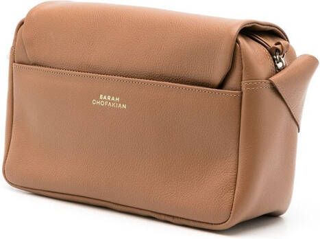 Sarah Chofakian Debby crossbodytas Bruin