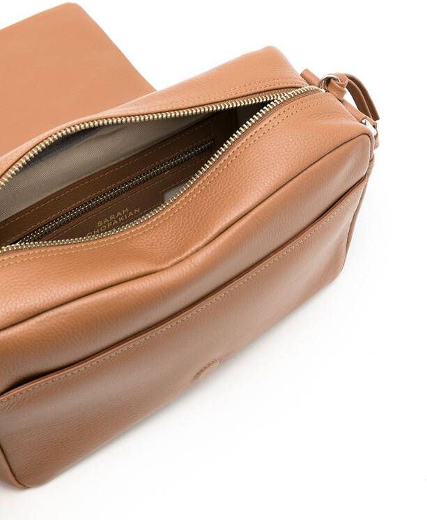 Sarah Chofakian Debby crossbodytas Bruin