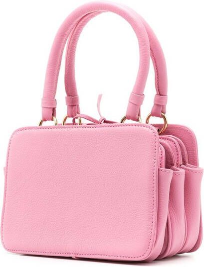 Sarah Chofakian Leren crossbodytas Roze