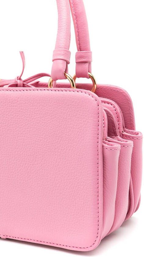 Sarah Chofakian Leren crossbodytas Roze