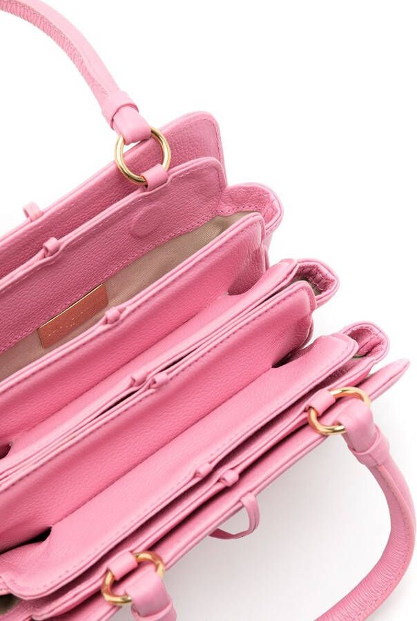 Sarah Chofakian Leren crossbodytas Roze