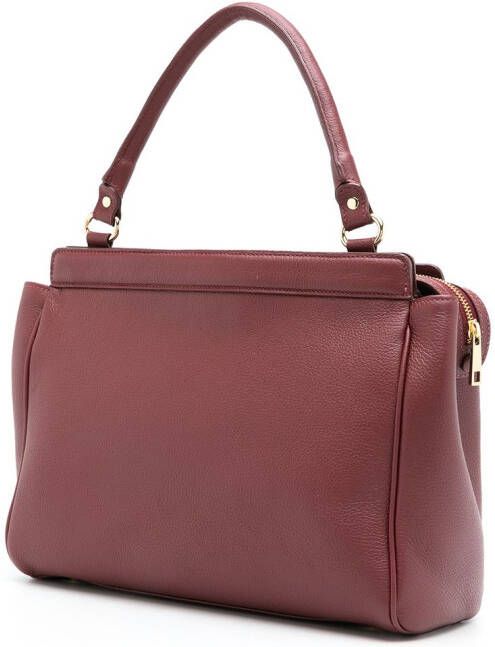 Sarah Chofakian Normandie leren shopper Rood