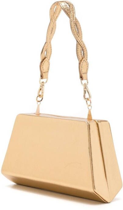 Sarah Chofakian Stella metallic clutch Goud