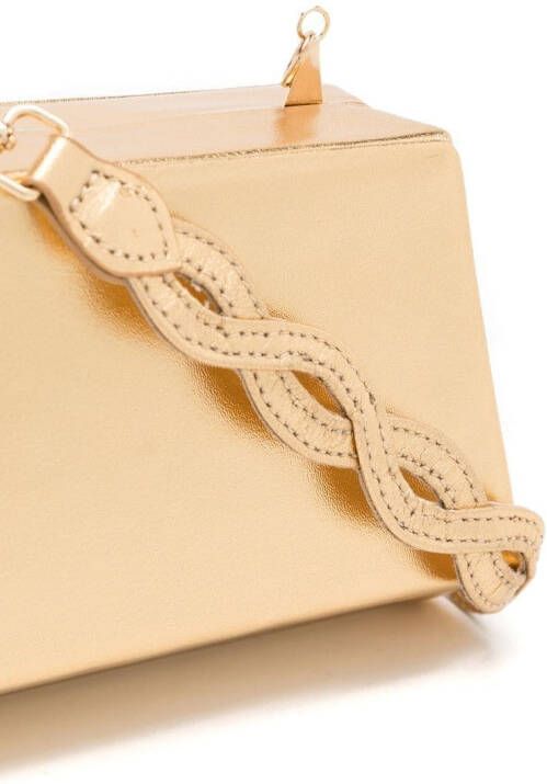 Sarah Chofakian Stella metallic clutch Goud