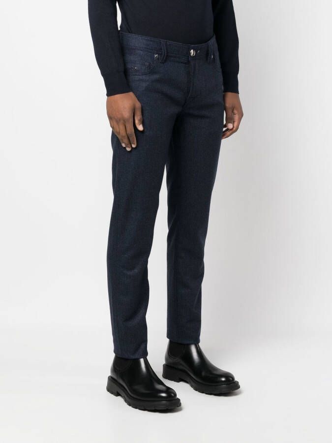 Sartoria Tramarossa Geruite broek Blauw