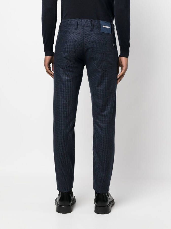 Sartoria Tramarossa Geruite broek Blauw