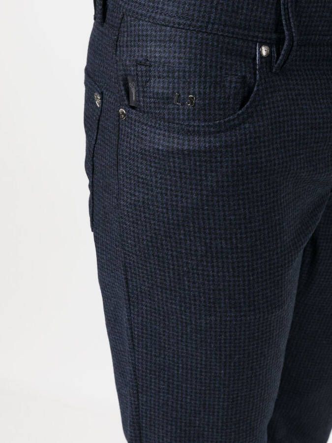Sartoria Tramarossa Geruite broek Blauw