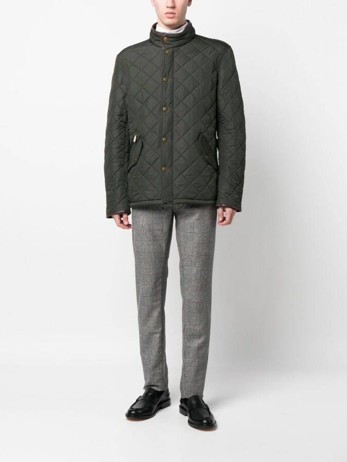 Sartoria Tramarossa Geruite broek Beige