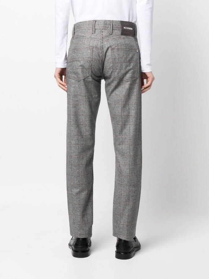 Sartoria Tramarossa Geruite broek Beige