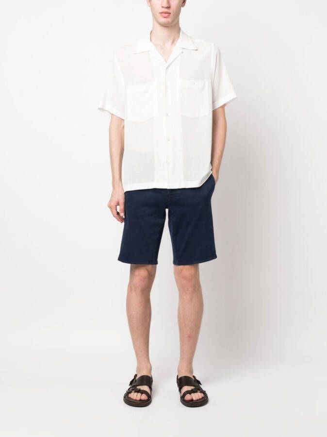 Sartoria Tramarossa Shorts met logoplakkaat Blauw