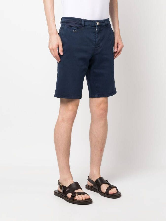 Sartoria Tramarossa Shorts met logoplakkaat Blauw