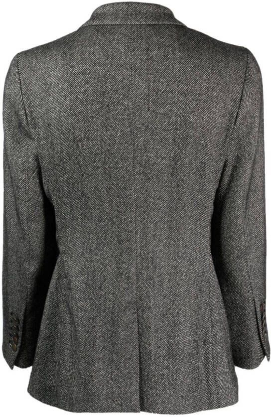 SAULINA Blazer met enkele rij knopen Zwart