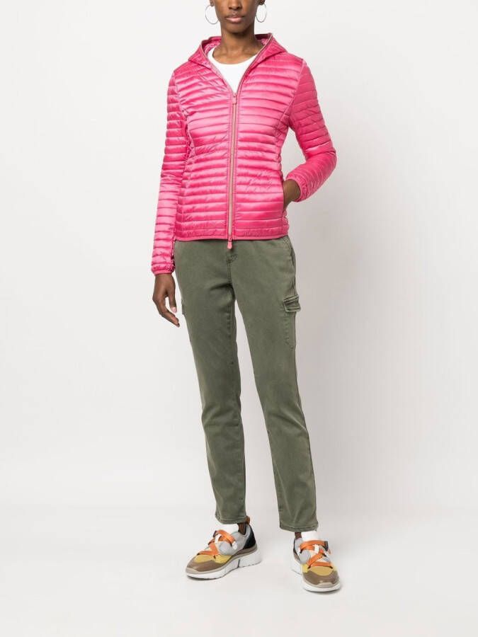 Save The Duck Donsjack met capuchon Roze
