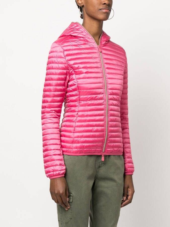 Save The Duck Donsjack met capuchon Roze