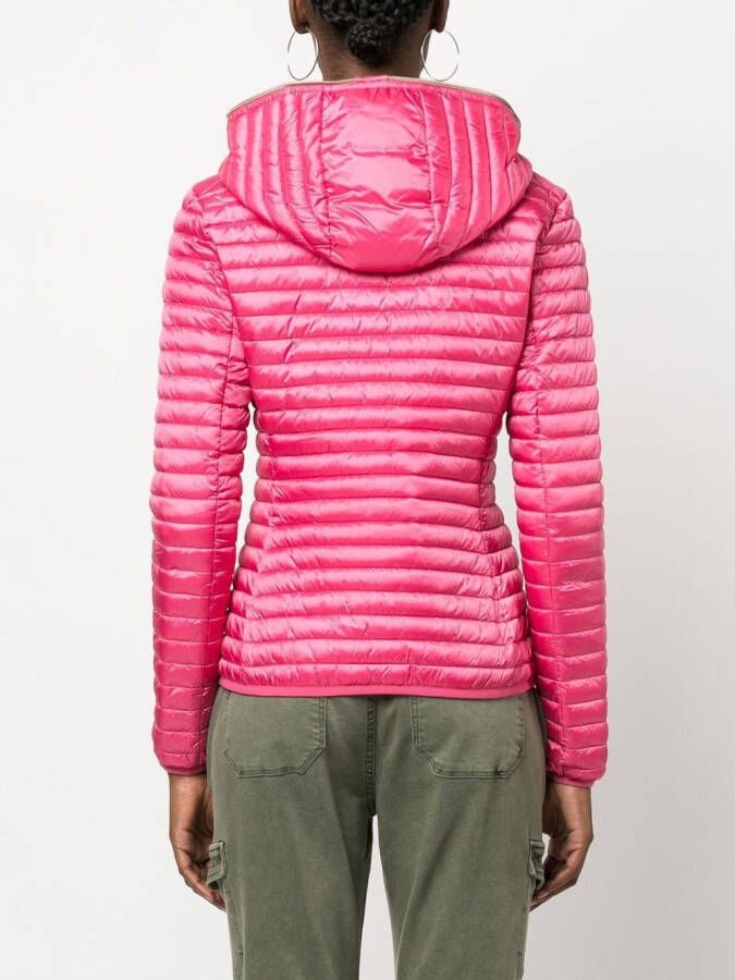 Save The Duck Donsjack met capuchon Roze