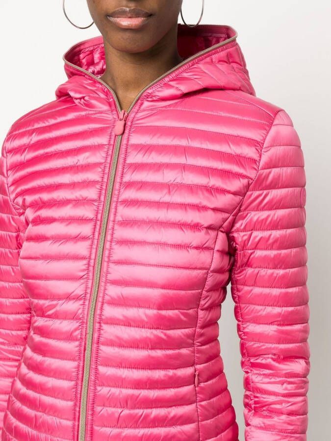 Save The Duck Donsjack met capuchon Roze