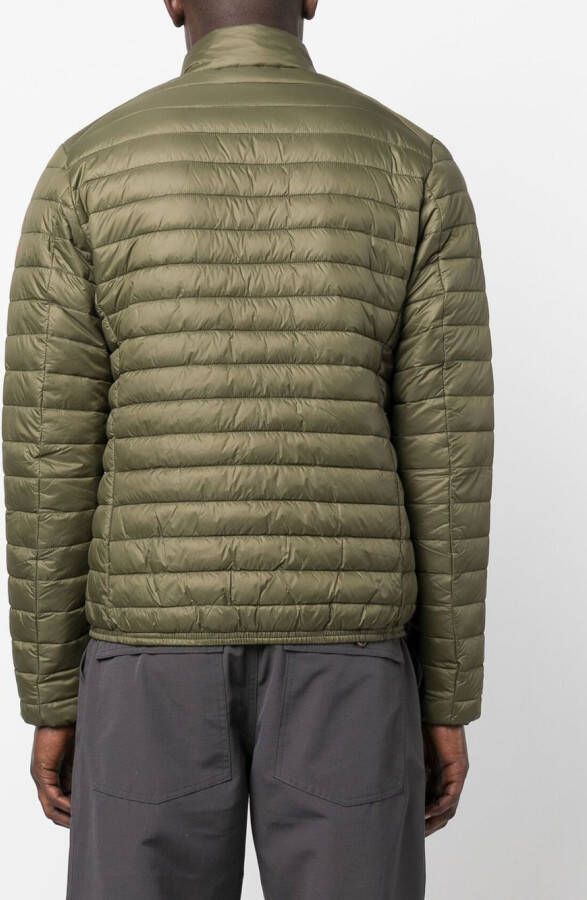 Save The Duck Donsjack met logopatch Groen