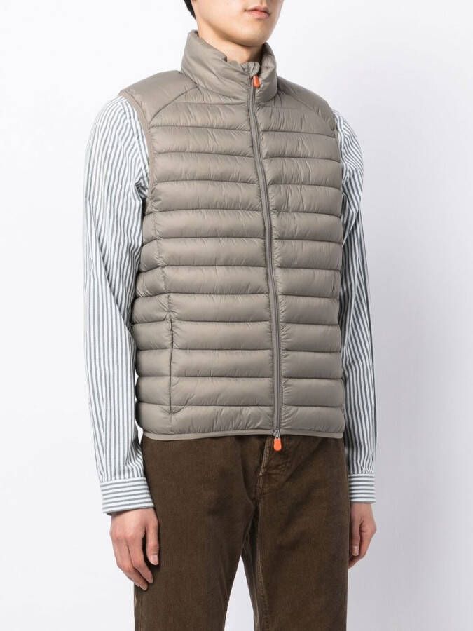 Save The Duck Bodywarmer met rits Bruin