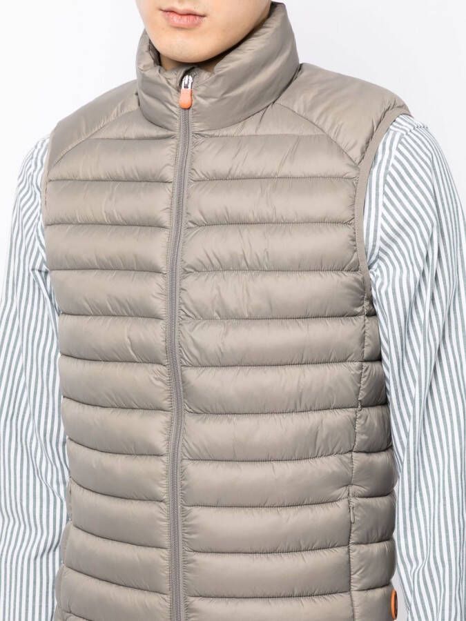 Save The Duck Bodywarmer met rits Bruin